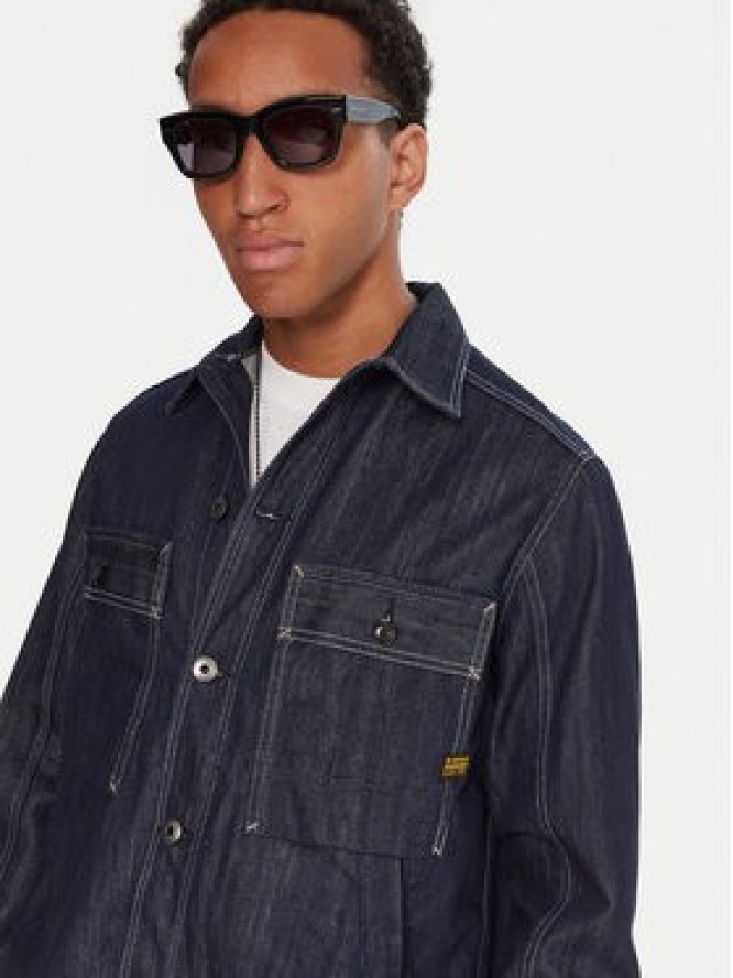 G-Star Raw Koszula jeansowa Mosa D26462-D577 Granatowy Relaxed Fit