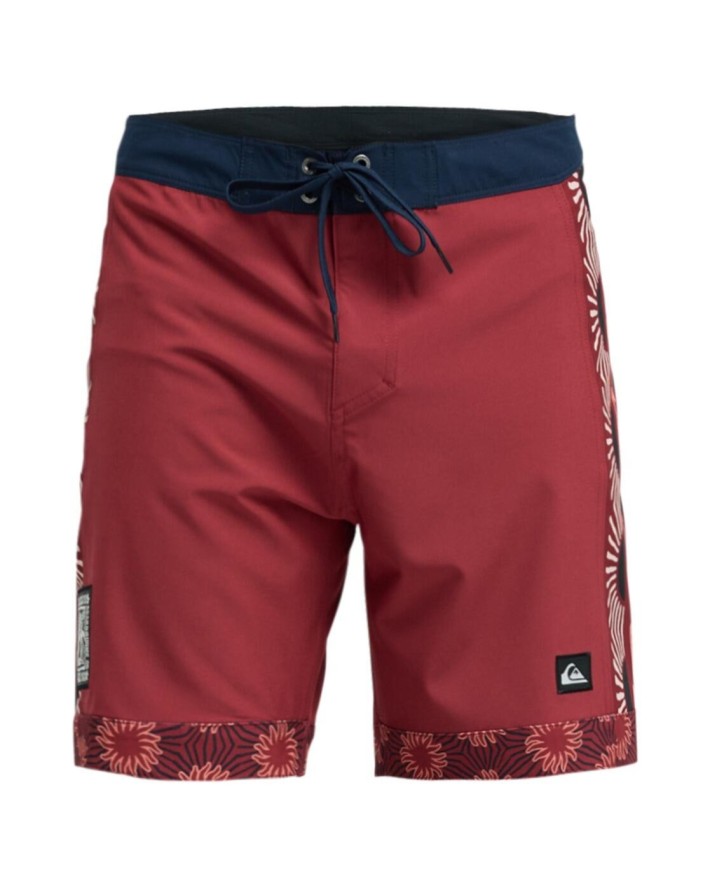 Szorty plażowe dla Mężczyzn SURFSILK NOMAD 18" Czerwony