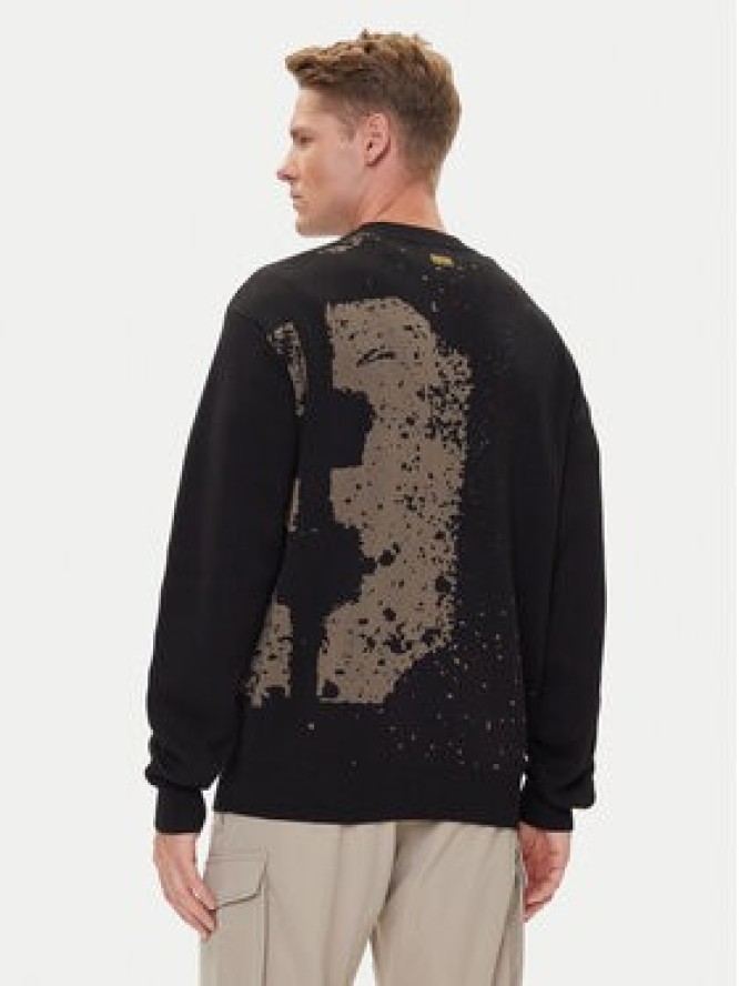 G-Star Raw Sweter Sprayed 89 D27772-D488 Czarny Relaxed Fit