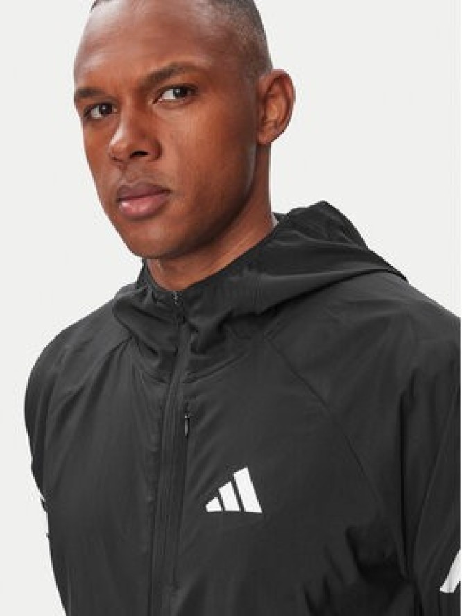 adidas Kurtka do biegania Climacool Iconic KQ8060 Czarny Regular Fit