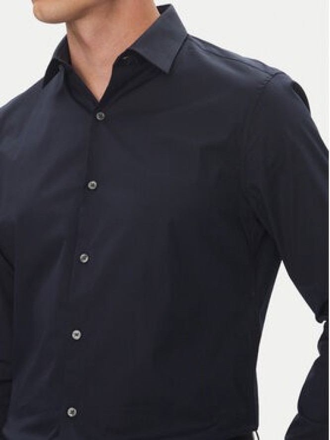 Calvin Klein Koszula Essential LV019EU000 Granatowy Slim Fit