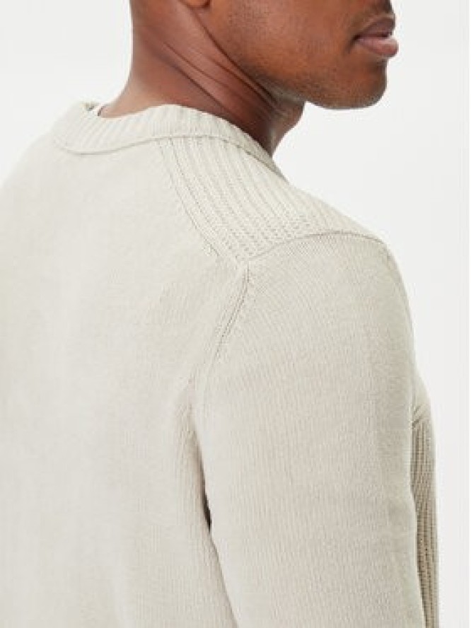 Aeronautica Militare Sweter 252MA1573UL00539 Beżowy Regular Fit