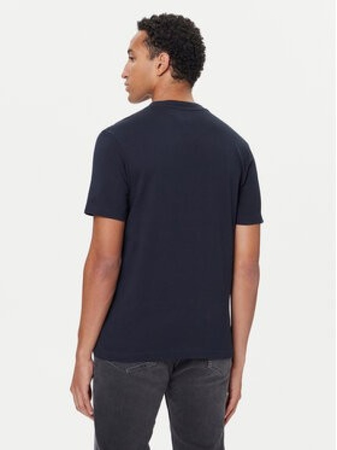 Tommy Hilfiger T-Shirt Linear Flag MW0MW41338 Granatowy Regular Fit