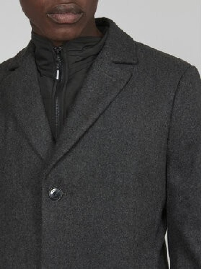 Matinique Płaszcz wełniany 30206267 Szary Regular Fit