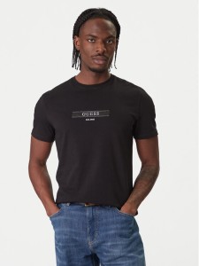 Guess T-Shirt M6RI17 J1314 Czarny Slim Fit