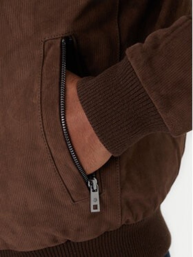 Milestone Kurtka skórzana Ms Nathan 531630 21250 Brązowy Regular Fit