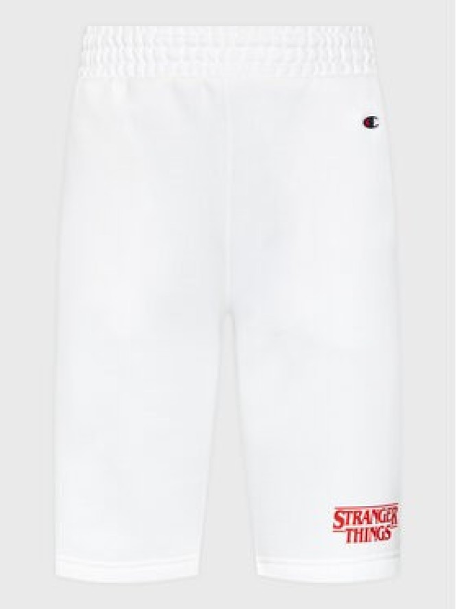 Champion Szorty sportowe Unisex STRANGER THINGS 217782 Biały Regular Fit