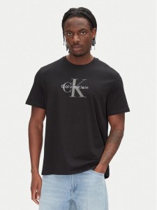 Calvin Klein Jeans T-Shirt Hero Monologo LV04RB862G Czarny Regular Fit