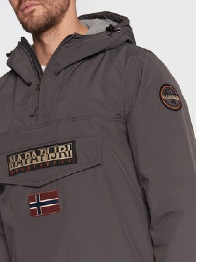 Napapijri Kurtka anorak Rainforest Winter 3 NP0A4GMC Szary Regular Fit