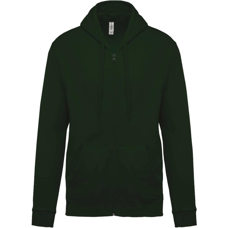 Bluza z kapturem na zamek Kariban Molleton