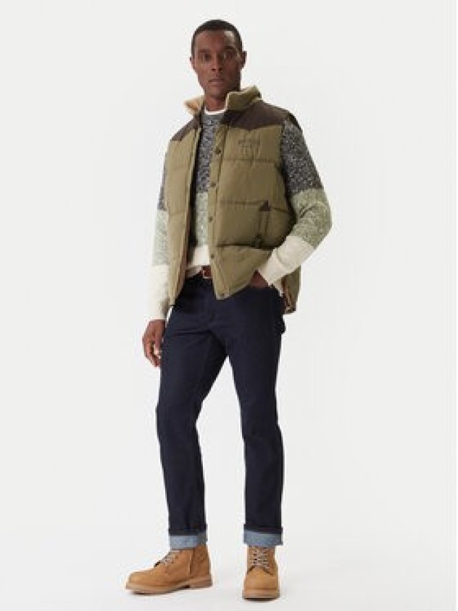 Mustang Kamizelka Dublin 1016901 Zielony Regular Fit