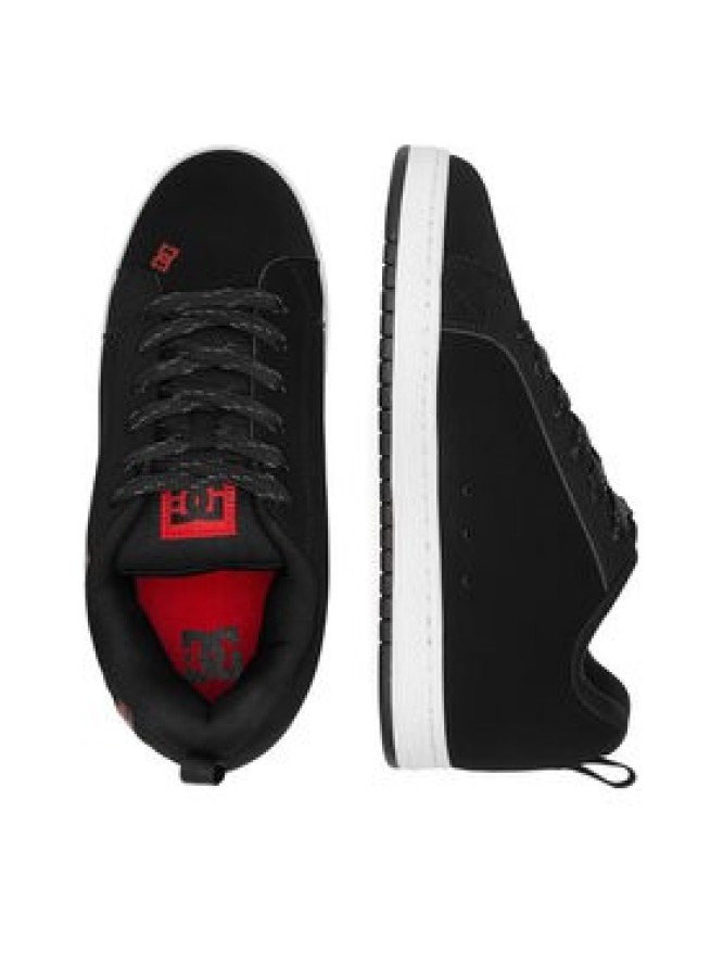 DC Shoes Sneakersy COURT GRAFFIK 300529-BW5 Czarny