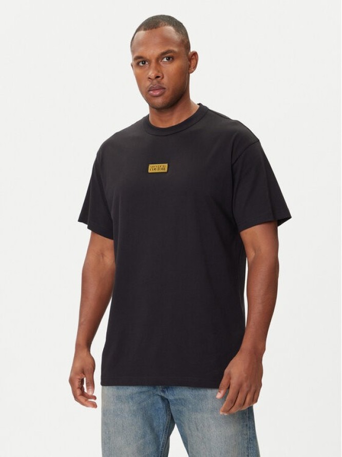 Versace Jeans Couture T-Shirt 79GAHT08 CJ00T Czarny Regular Fit