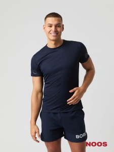 bjorn_borg BORG LIGHT T-SHIRT z recyklingowanego poliestru - NIGHT SKY