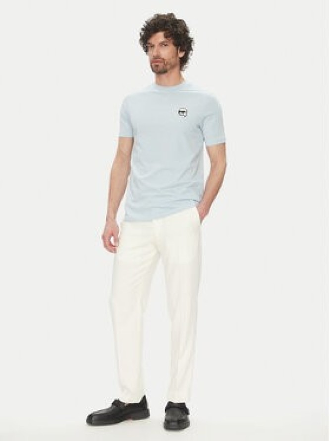 KARL LAGERFELD T-Shirt 755710 552224 Błękitny Regular Fit
