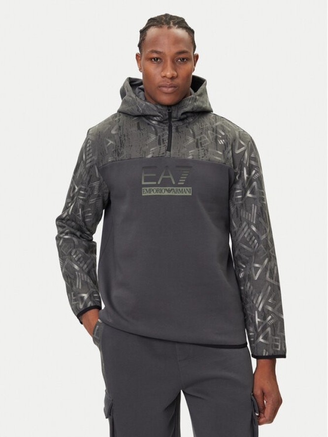 EA7 Emporio Armani Bluza 7M001131 AF16549 U8117 Szary Regular Fit