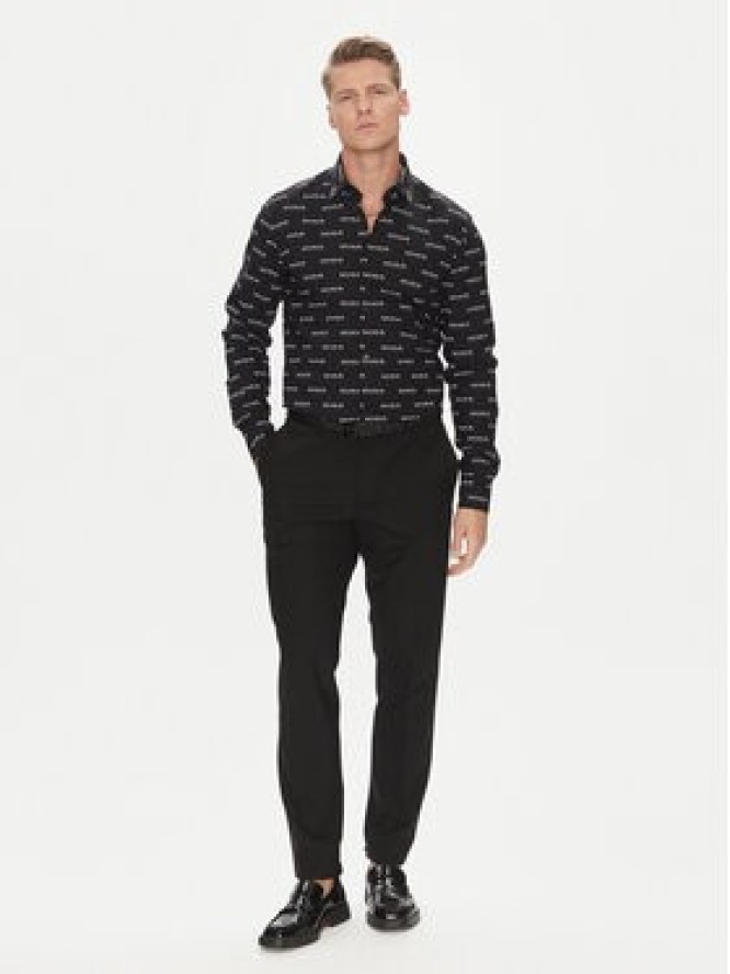 HUGO Koszula Ermo 50545349 Czarny Slim Fit