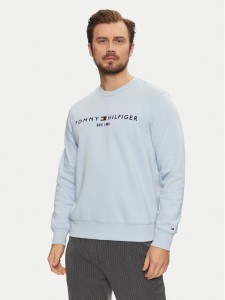 Tommy Hilfiger Bluza Logo MW0MW11596 Błękitny Regular Fit
