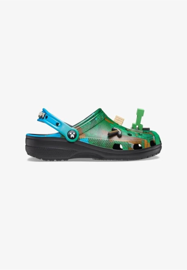 Saboty Crocs z nadrukiem Minecraft