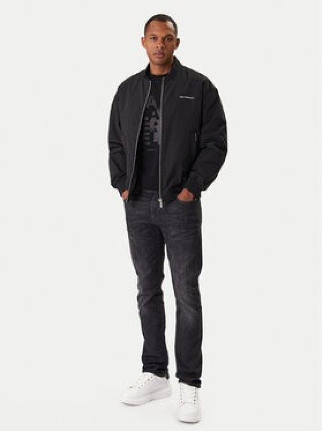 KARL LAGERFELD Kurtka bomber 505005 561533 Czarny Regular Fit