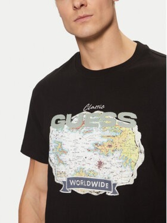 Guess T-Shirt M5RI10 I3Z14 Czarny Regular Fit