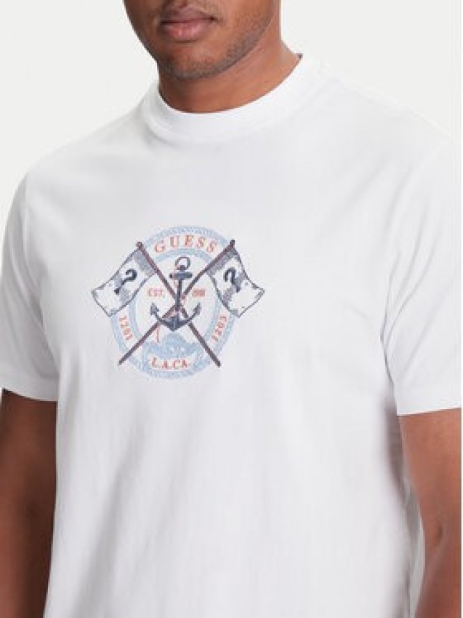 Guess T-Shirt M5YI62 K8FQ4 Biały Regular Fit