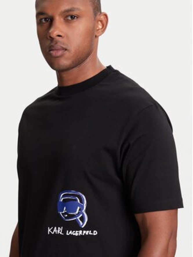 KARL LAGERFELD T-Shirt 755144 553225 Czarny Regular Fit