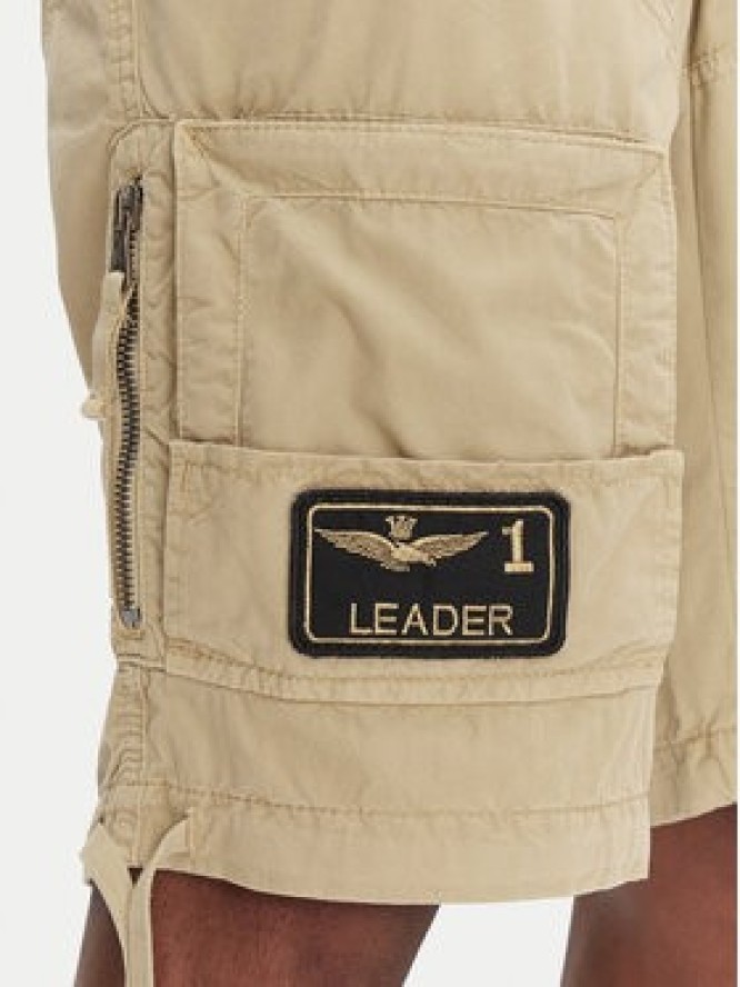 Aeronautica Militare Szorty materiałowe 251BE041CT1122 Beżowy Regular Fit