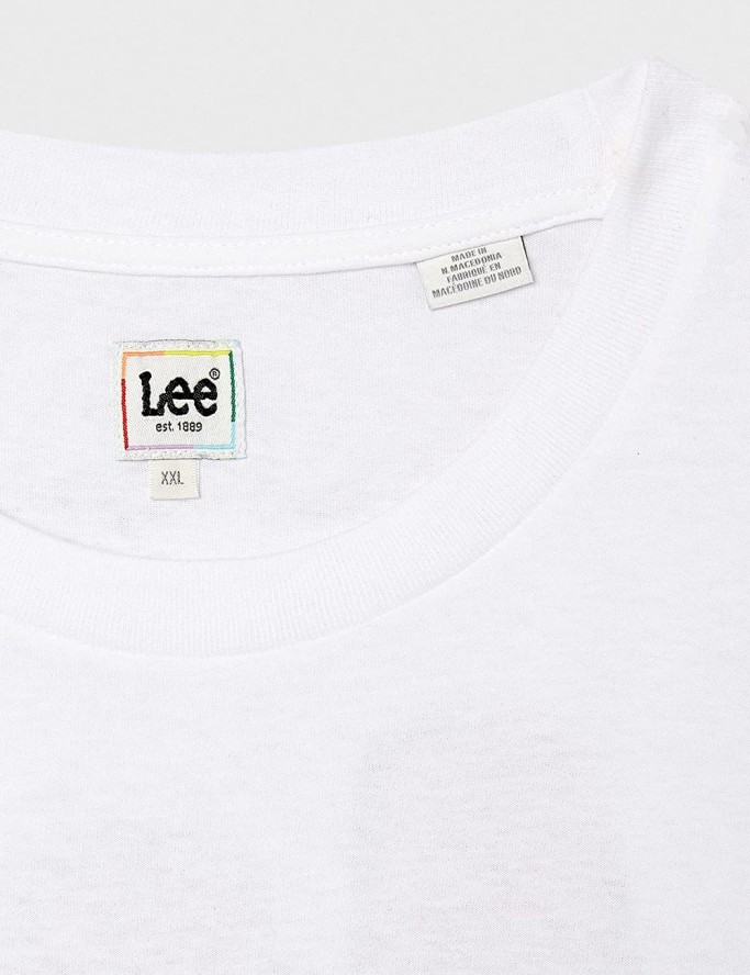 LEE PRIDE TEE CHEST GRAP MĘSKI T-SHIRT WHITE L63GFE12 112140448