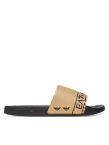EA7 Emporio Armani Klapki 7X000110 AF15128 FC001 Złoty