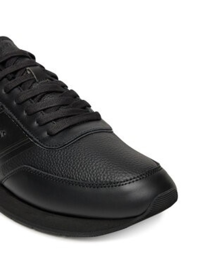 Calvin Klein Sneakersy Low Prof Runn Laceup Tape HM0HM01897 Czarny