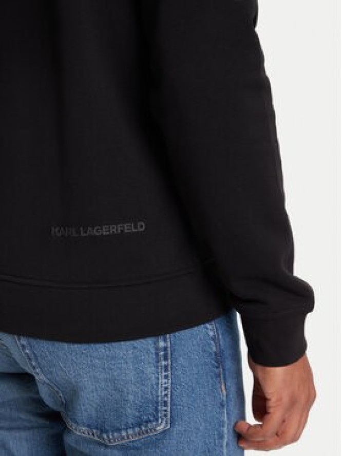 KARL LAGERFELD Bluza 705039 553910 Czarny Regular Fit