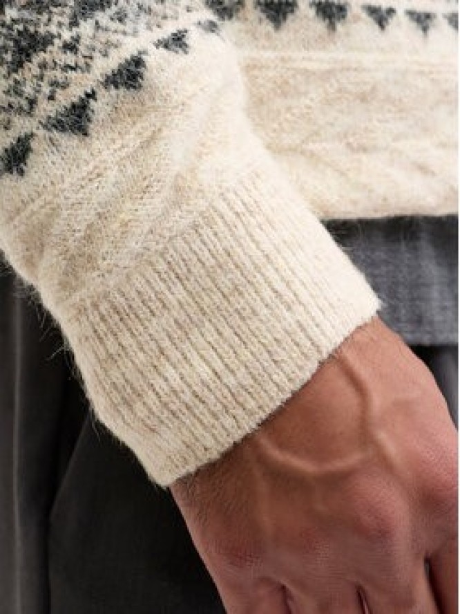 Jack & Jones Sweter Blumax 12286244 Beżowy Relaxed Fit