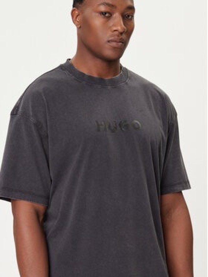 HUGO T-Shirt Nebute 50542638 Czarny Loose Fit