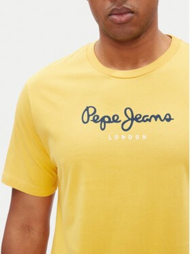 Pepe Jeans T-Shirt Eggo N PM508208 Żółty Regular Fit
