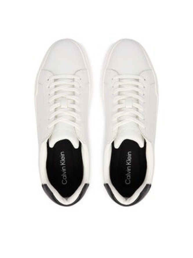 Calvin Klein Sneakersy Chunky Cupsole Laceup Lth YM0YM01344 Biały