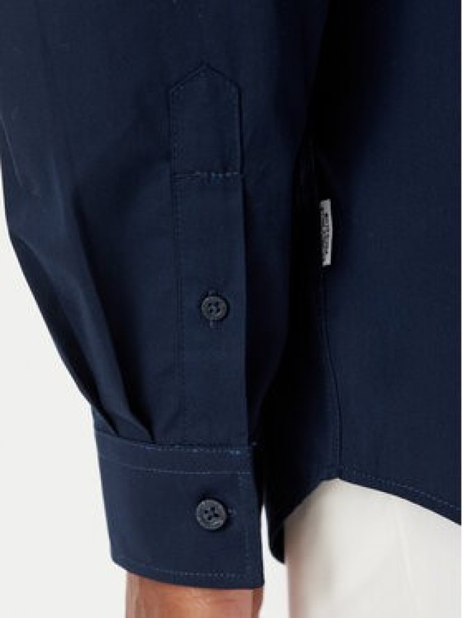Beverly Hills Polo Club Koszula P-SS26M-BRASS Granatowy Regular Fit