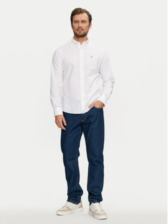 Gant Koszula 3000202 Biały Slim Fit