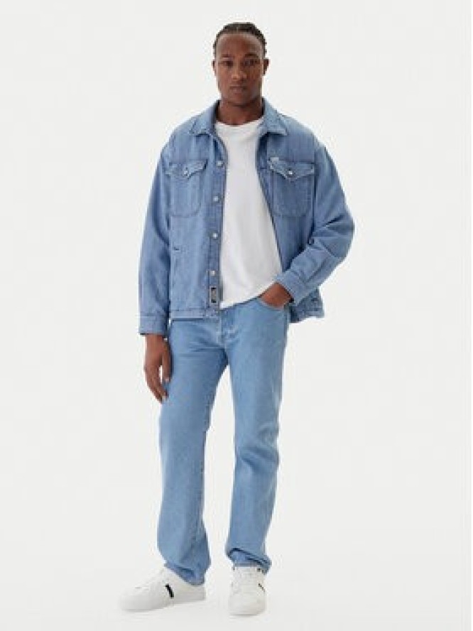 Guess Kurtka jeansowa M5RN30 D5KW1 Niebieski Regular Fit