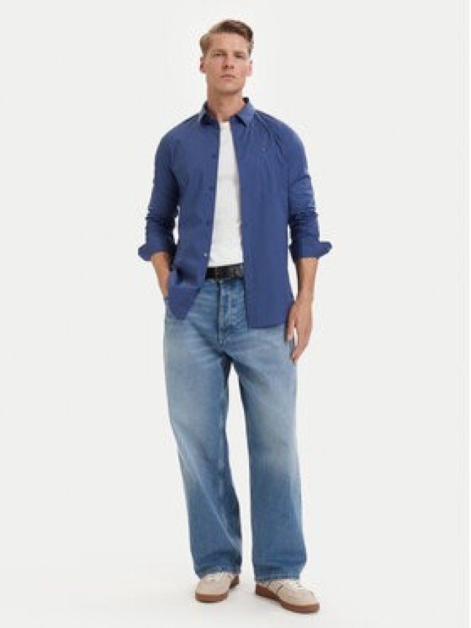 Tommy Jeans Koszula Original DM0DM04405 Niebieski Slim Fit