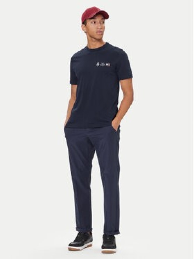 Tommy Hilfiger T-Shirt MW0MW40011 Granatowy Regular Fit