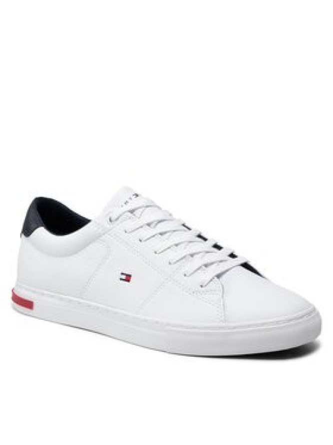 Tommy Hilfiger Sneakersy Essential Leather Detail Vulc FM0FM04047 Biały