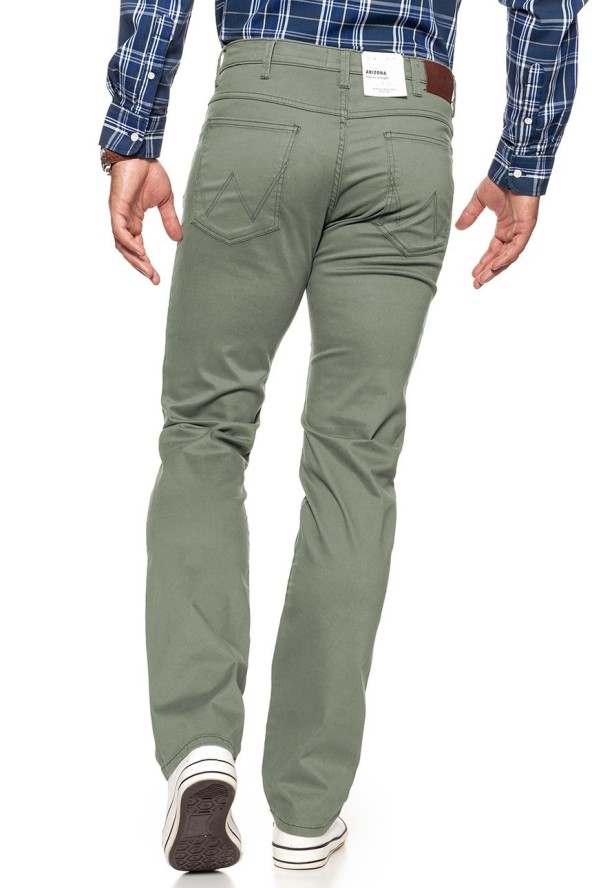 WRANGLER SPODNIE MĘSKIE ARIZONA DUSTY GREEN W12ORW457 112126447