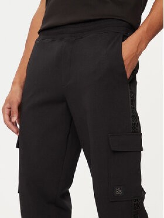 Hugo Spodnie dresowe Disland 50521407 Czarny Regular Fit