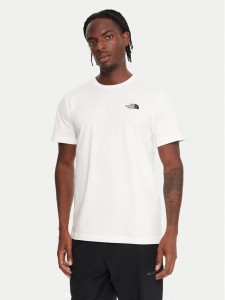 The North Face T-Shirt Half Dome Photo NF0A8EE9 Biały Regular Fit