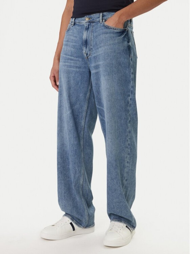 Guess Jeansy M6RA0P D0618 Niebieski Baggy Fit