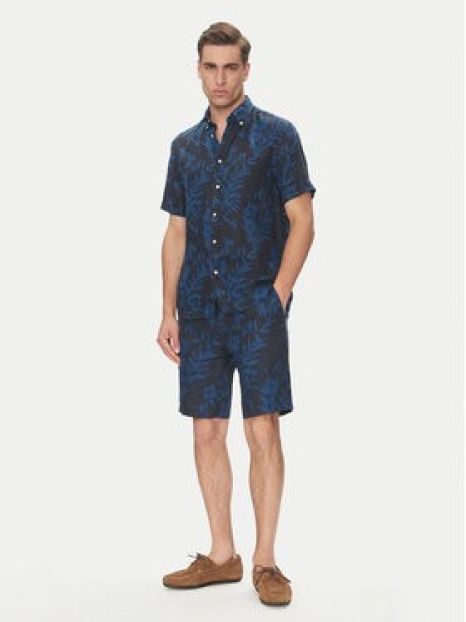 Tommy Hilfiger Koszula Tropical MW0MW38586 Granatowy Regular Fit