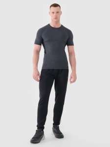 4F Spodnie treningowe szybkoschnące męskie - czarne S