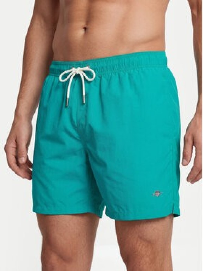 Gant Szorty kąpielowe 920026000 Turkusowy Regular Fit
