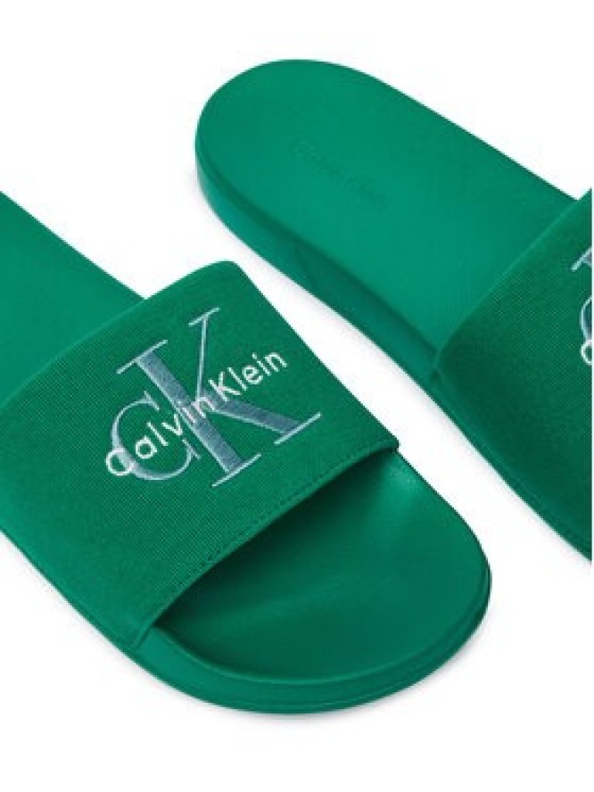 Calvin Klein Klapki Ess Slide Cv YM0YM01393 Zielony